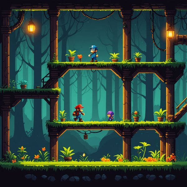 Comment implémenter des effets de lumière dynamique dans un jeu de plateforme 2D ?